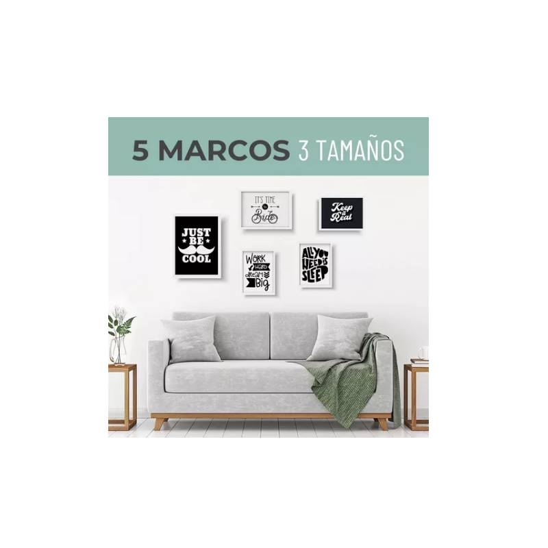 Marcos De Foto Casatua Set 5 Unidades Cuadros Decorativos