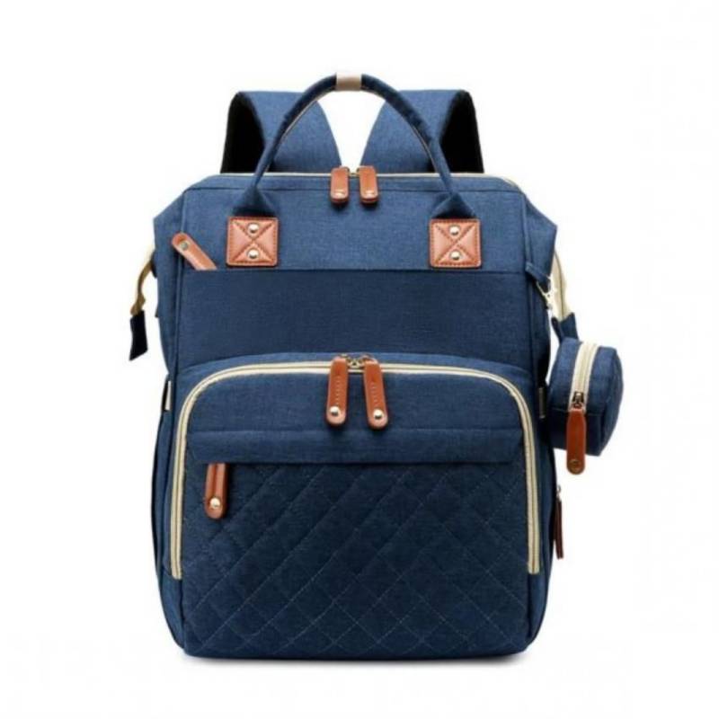 Bolso Pañalera Multinfuncional Bebe 5 En 1 Ref Pr-jq-1 AZUL TURQUI GENERICO