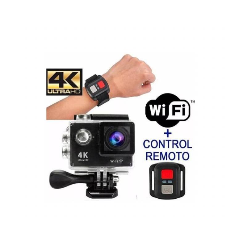 Camara Video 4K Wifi 16mpx, 30 Mts, Control Remoto Con Accesorios. GENERICO