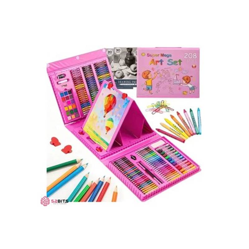 Mega Kit Arte Niños Set Infantil + Dibujos Para Pintar A