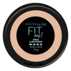 MAYBELLINE - Polvo Compacto Maybelline Fit Me Mate & Sin Poros Buff Beige