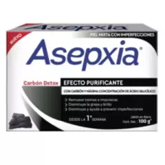 ASEPXIA - Jabon Barra Asepxia Carbon Detox X 100g