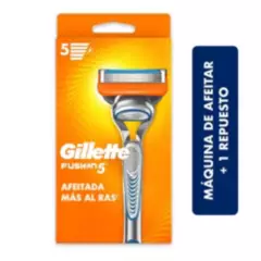 GILLETTE - Maquina De Afeitar Gillette Fusion5 Recargable X 1und