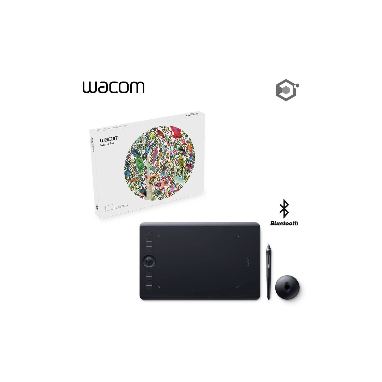 Tableta Gráfica Digitalizadora Wacom Intuos Inalámbrica CTL-4100 Bluetooth  - Black — Cover company