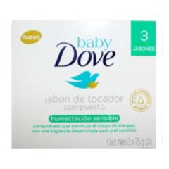 DOVE - Jabon Dove Baby Humectación Sensible X 3und