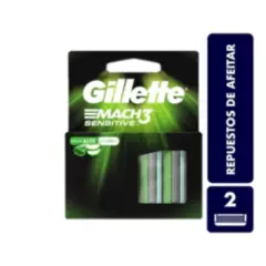 GILLETTE - Repuestos Para Afeitar Gillette Mach3 Sensitive X 2und