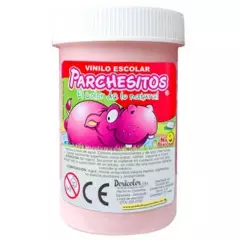 PARCHESITOS - Vinilo escolar color rosado x 125 cc parchesitos.