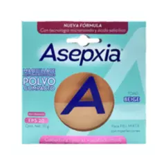 ASEPXIA - Polvo Compacto Asepxia Beige Spf20 X 10g
