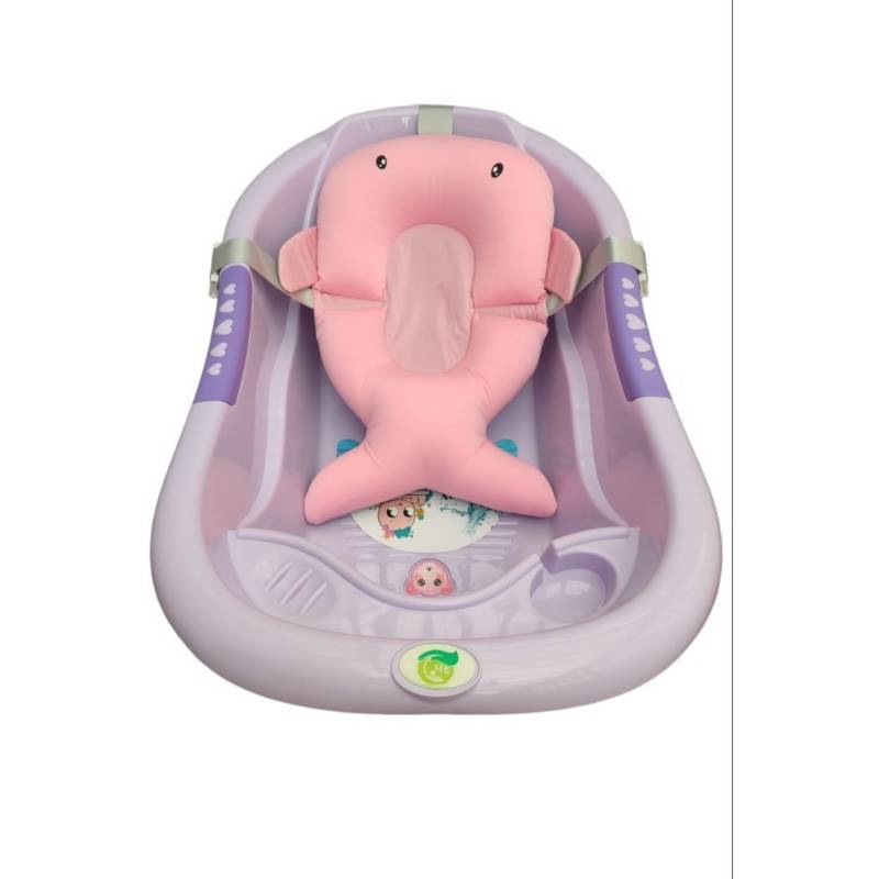 Bañera O Tina Para Bebe Con Cojín En Silicona Ergonomico