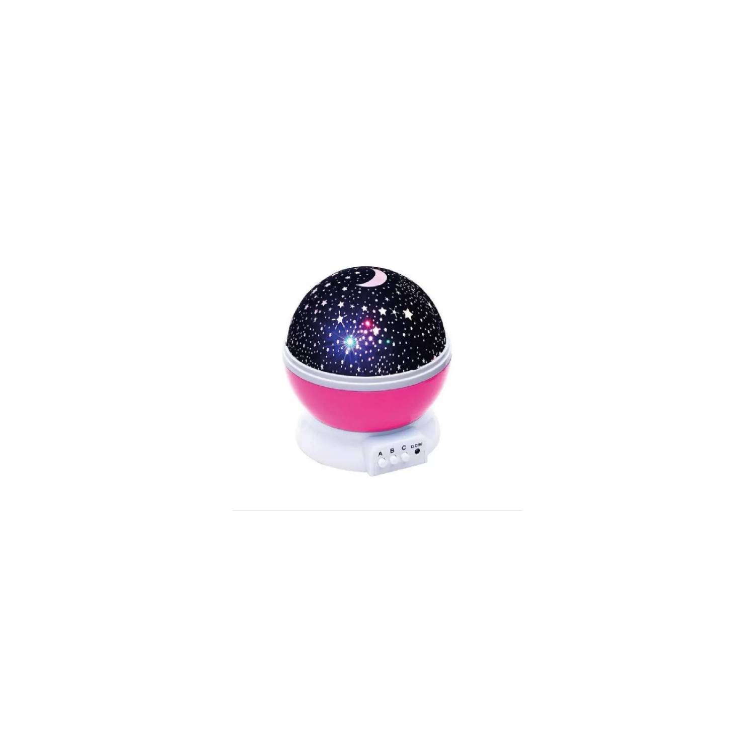 Lámpara Veladora Esfera Giratoria Proyector De Estrellas Y Luna