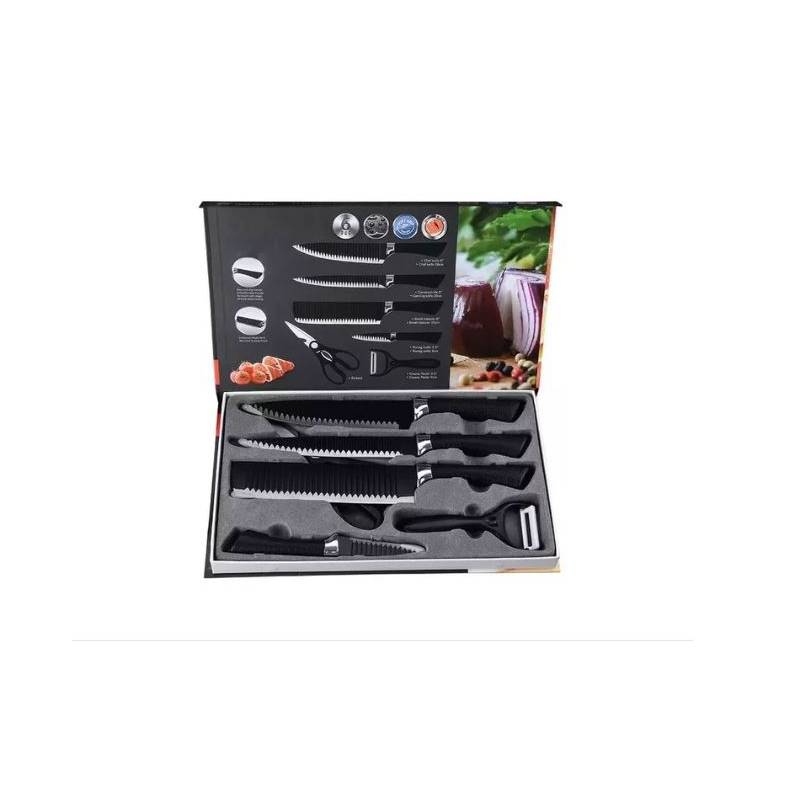 JUEGO SET CUCHILLOS COCINA x 6 PIEZAS –