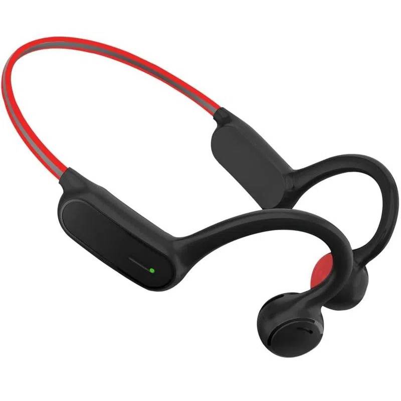 Audífonos Bluetooth Conduccion Osea ONE TECH Air Max Negro-Rojo ONE TECH