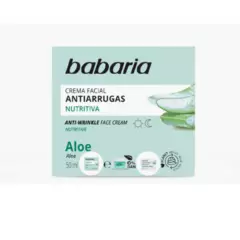 BABARIA - Crema FACIAL antiarrugas Nutritiva aloe 50ml