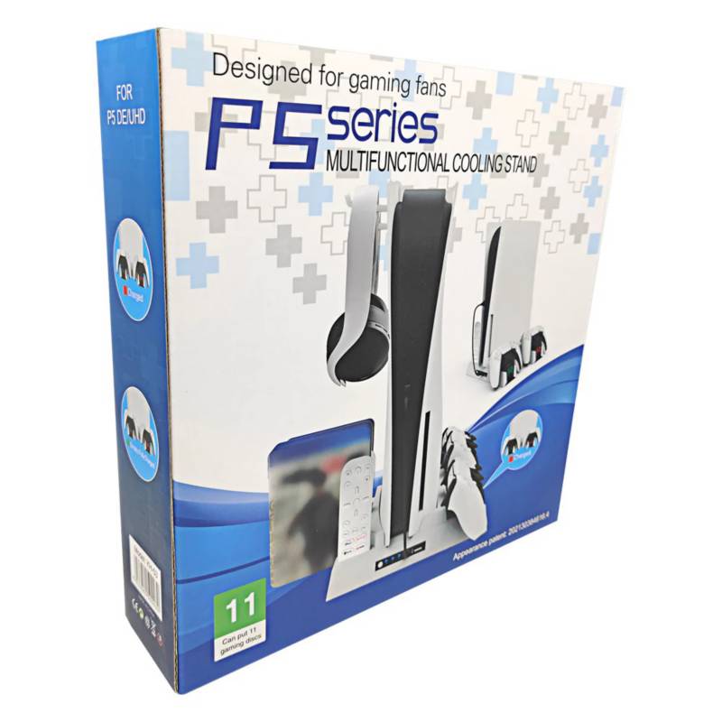 Base Vertical Refrigerante para PS5 carga controles porta accesorios  GENERICO