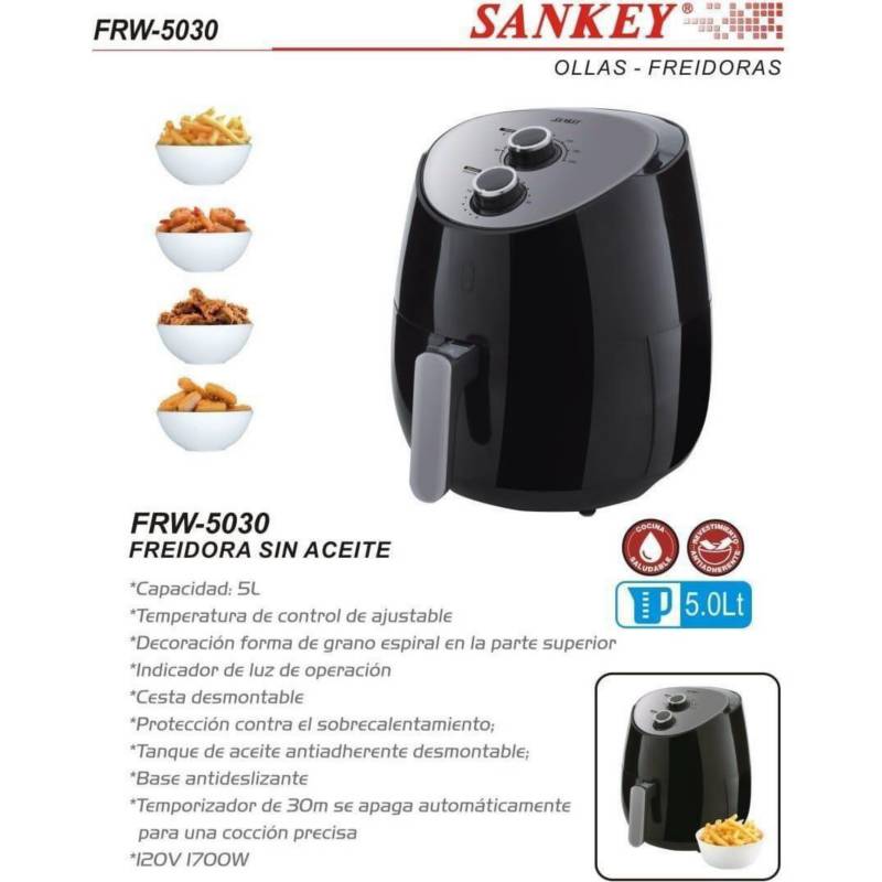 Freidora de aire Sin Aceite TEFAL 1510001247 3.5 Litro Negro Digital Air  Fryer T-FAL