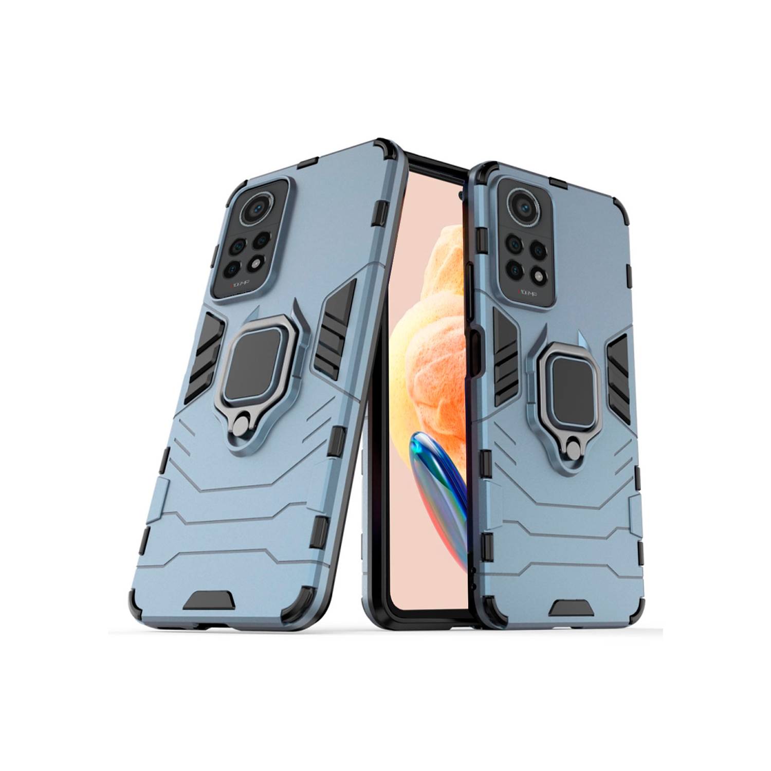 Funda Anti Golpes Anillo Compatible con Redmi Note 12 Pro 4G Azul
