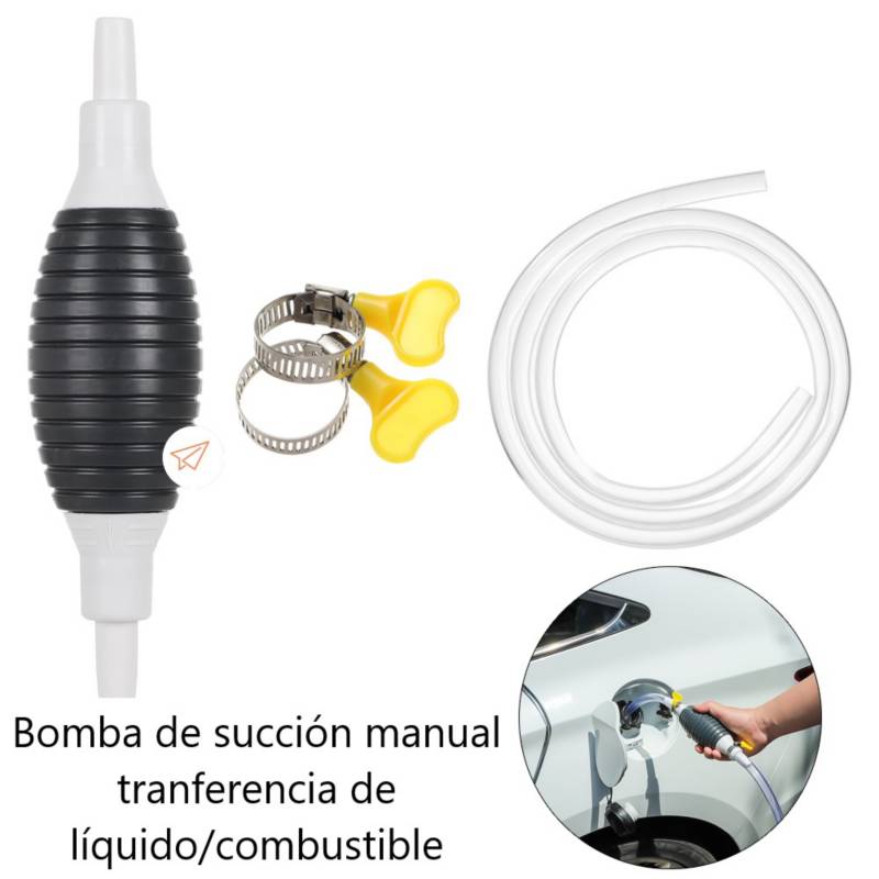 Bomba Manual Manguera Succión Liquido Combustible Portátil 7221 –