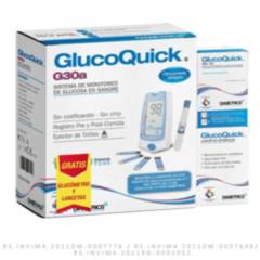 GLUCOQUICK - Oferta Tiras Glucoquick 50 + Glucometro G30a + Lancetas 50