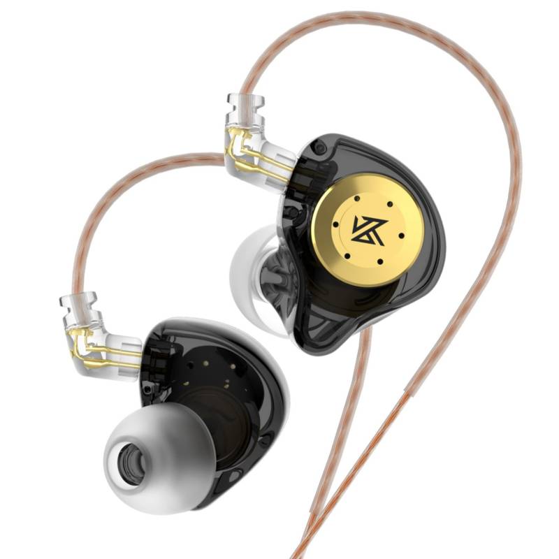 Auriculares in-ear KZ EDX with mic negro monitoreo gaming