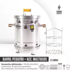 HUMO BARRILES - Barril Pequeño 12 Libras + Accesorio Multiusos