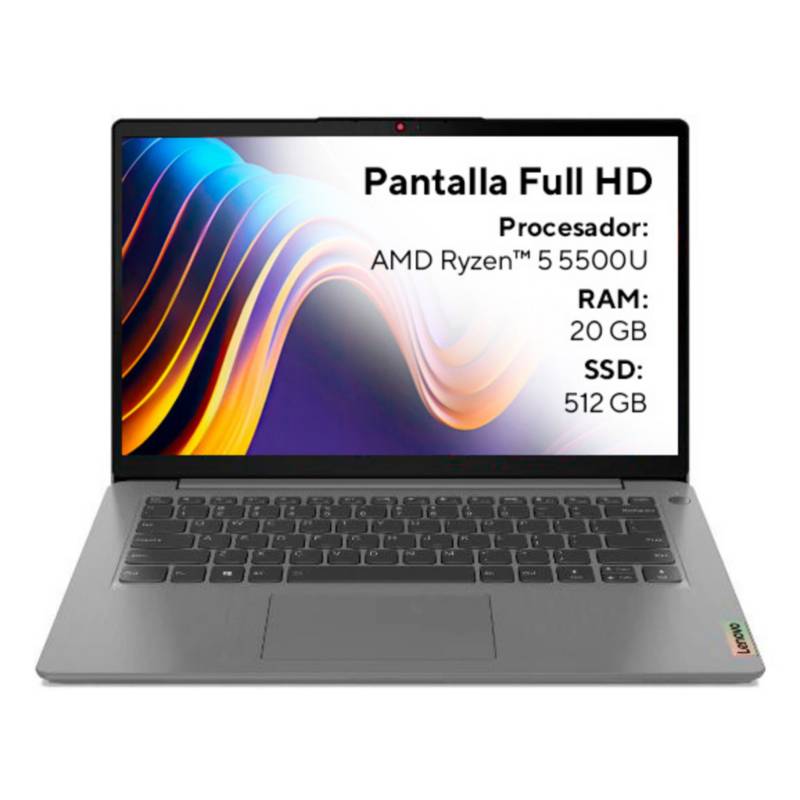 Portátil Lenovo Ideapad 20gb 512gb 14alc6 Ryzen 5 5500u Full HD