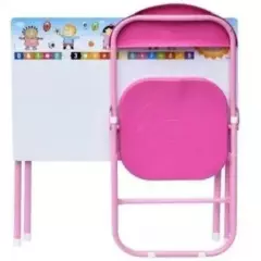 PRODEHOGAR - Escritorio para niños mesa y silla set kínder rosado