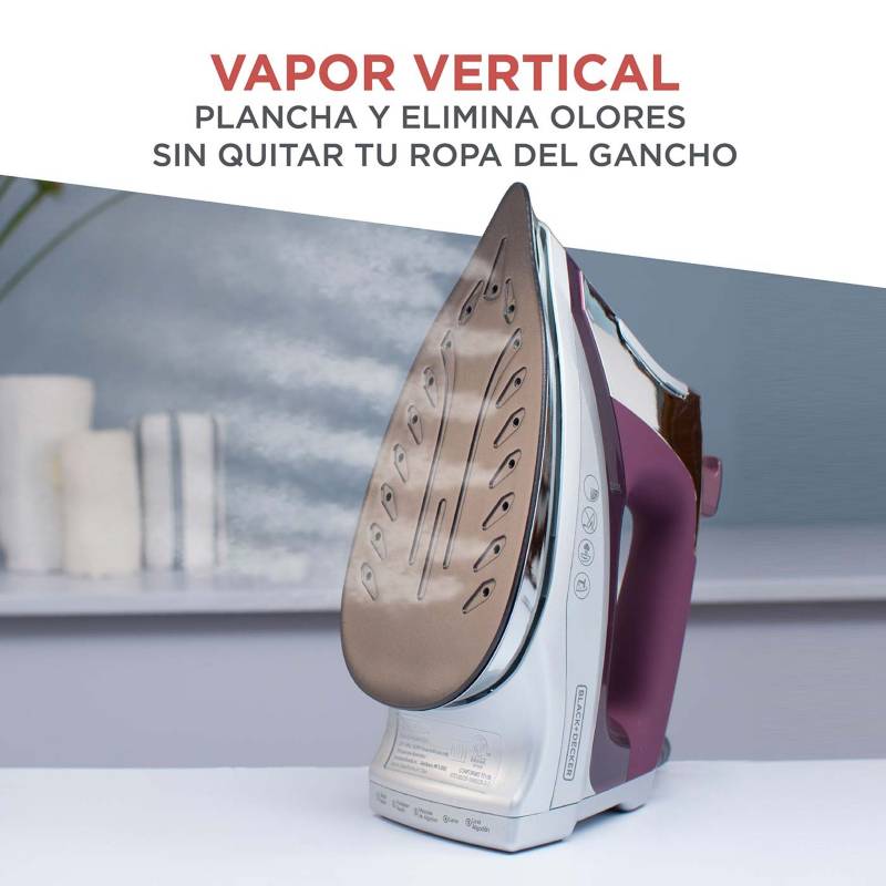 Comprar Plancha de Vapor Black + Decker con Suela de Titanio y