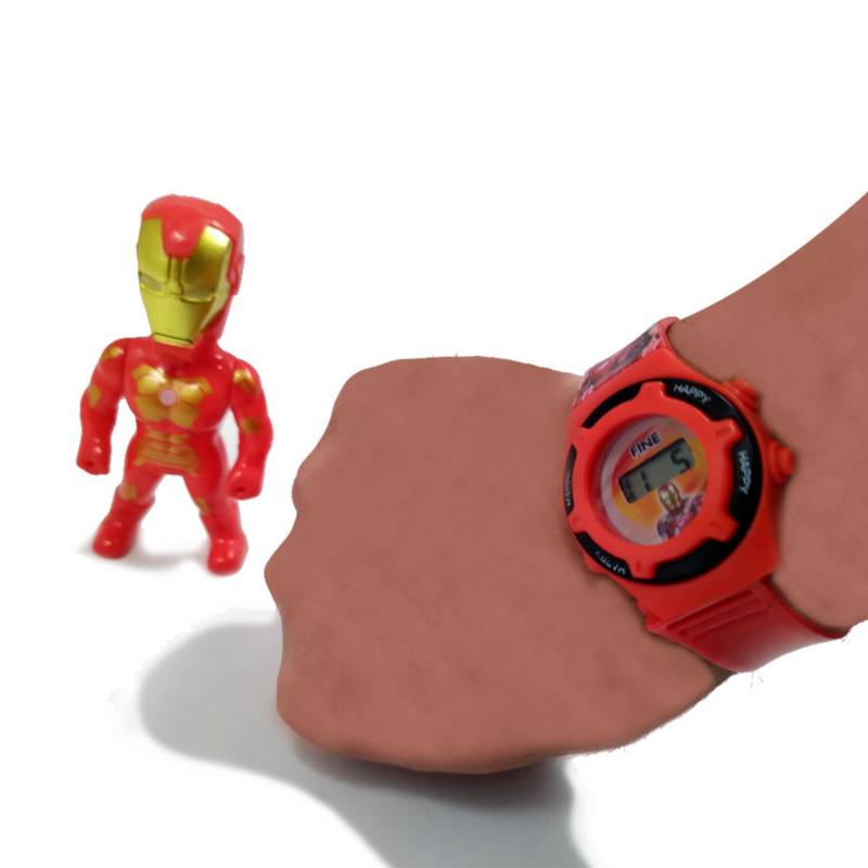 IRONMAN RELOJ FIGURA JUGUETES NI OS JUGUETER A GENERICO