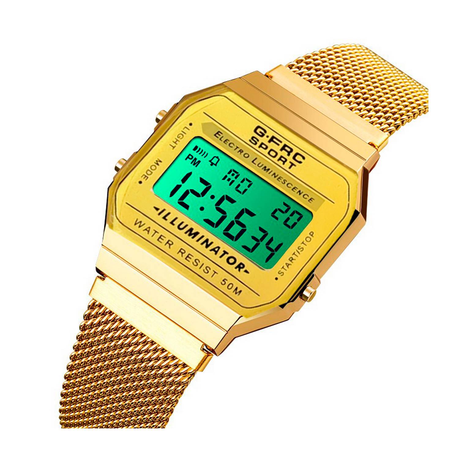 Reloj Dama G-force Mujer Digital Acero A19148 Estuche GFORCE