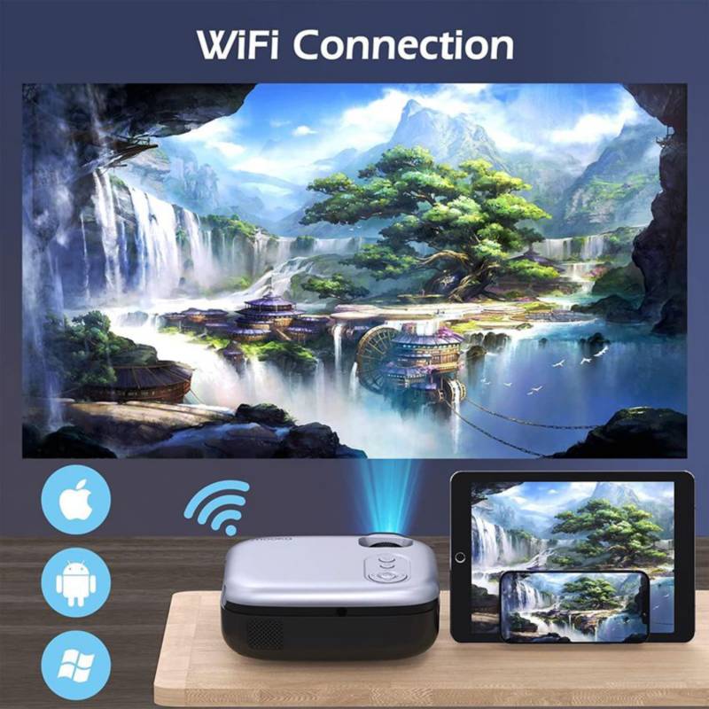 Proyector MOOKA 1080p Nativo 8500 Lumenes Wifi Bluetooth