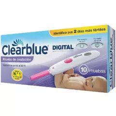 CLEARBLUE - Prueba De Ovulación Clearblue Digital x 10 Und