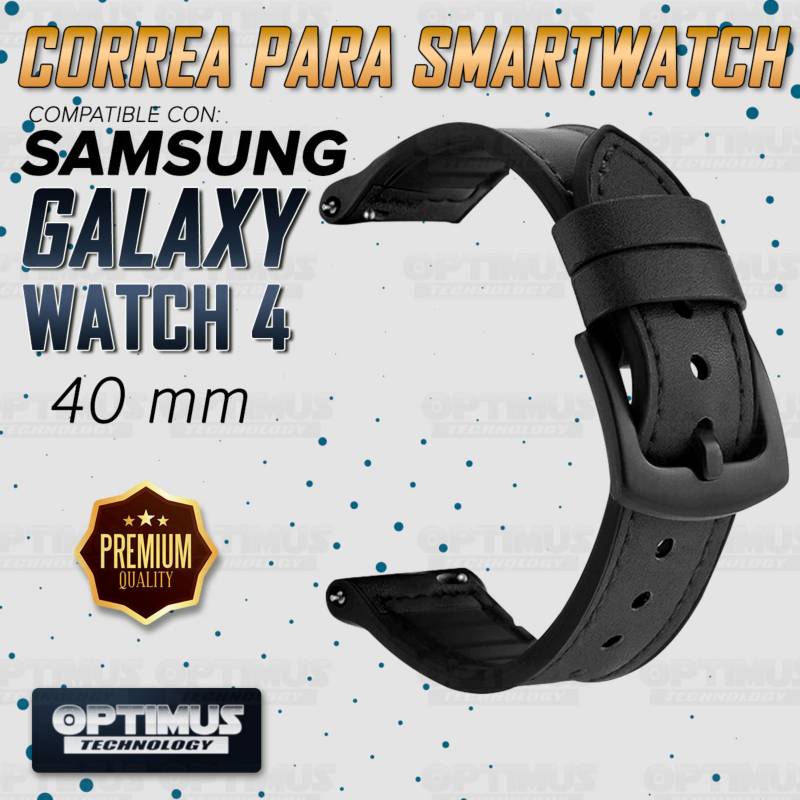 KIT Correa de cuero y Vidrio para Samsung Galaxy Watch4 40mm Color
