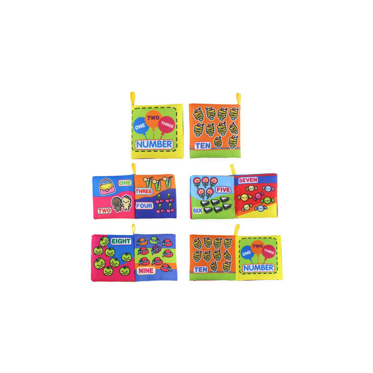 mini libros Montessori juguete didacticos de tela niños GENERICO
