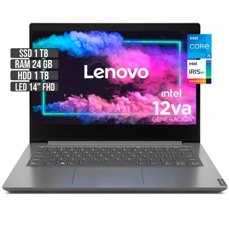 Portátil Lenovo V14 Core I5 1035G1 Win 10 Pro Ram 8GB Hdd 1TB 14