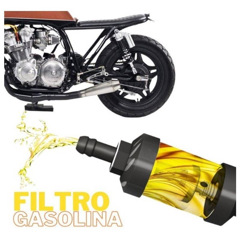 Filtro De Gasolina Para Motos Universal Aluminio