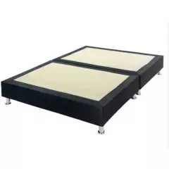 PRODESCANSO - Base cama dividida - 120 x 190 - semidoble - negro