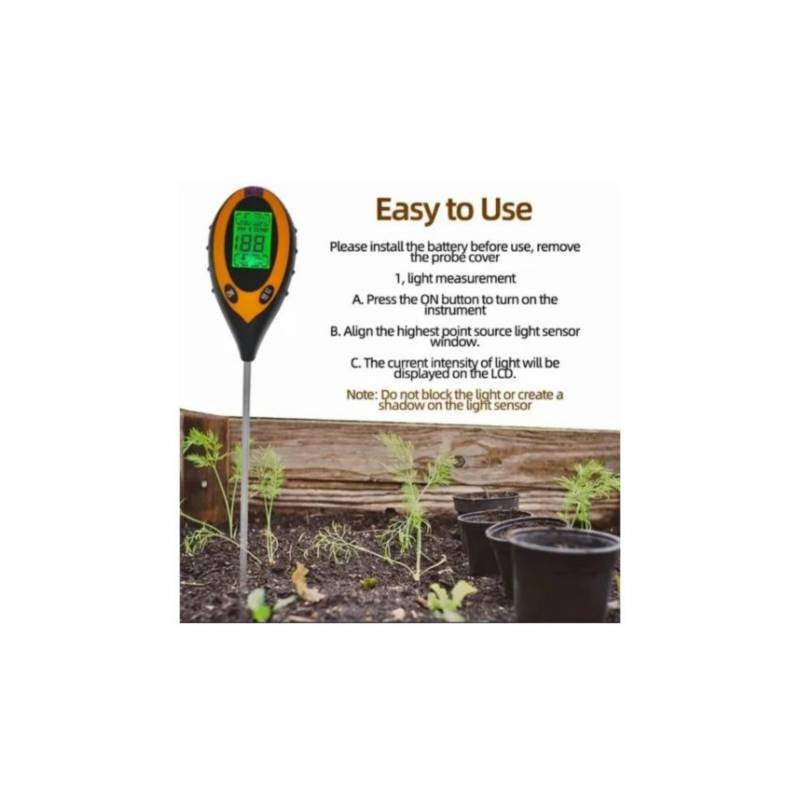 Medidor de PH Medidor de PH del suelo Flores de jardín Sensores de PH del  suelo Genérico Medidor de pH