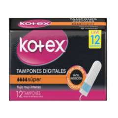 KOTEX - Tampones Kotex Digital Flujo Intenso X 12und