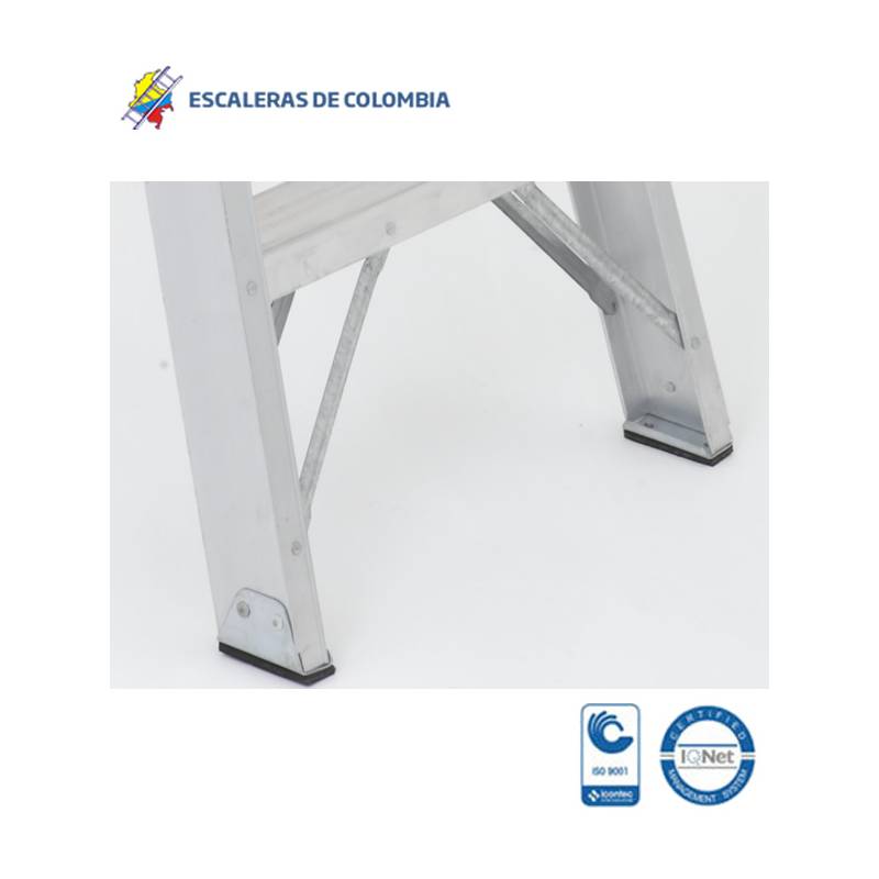 Escalera Aluminio Tijera 7 Pasos / 2.10 Metros 102 Kg