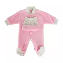 MUNDO BEBE - pijama para bebe niña térmica rosado bebé.