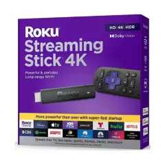 ROKU - Reproductor Roku Streaming Stick 4K Dispositivo Transmisión HDR Reac