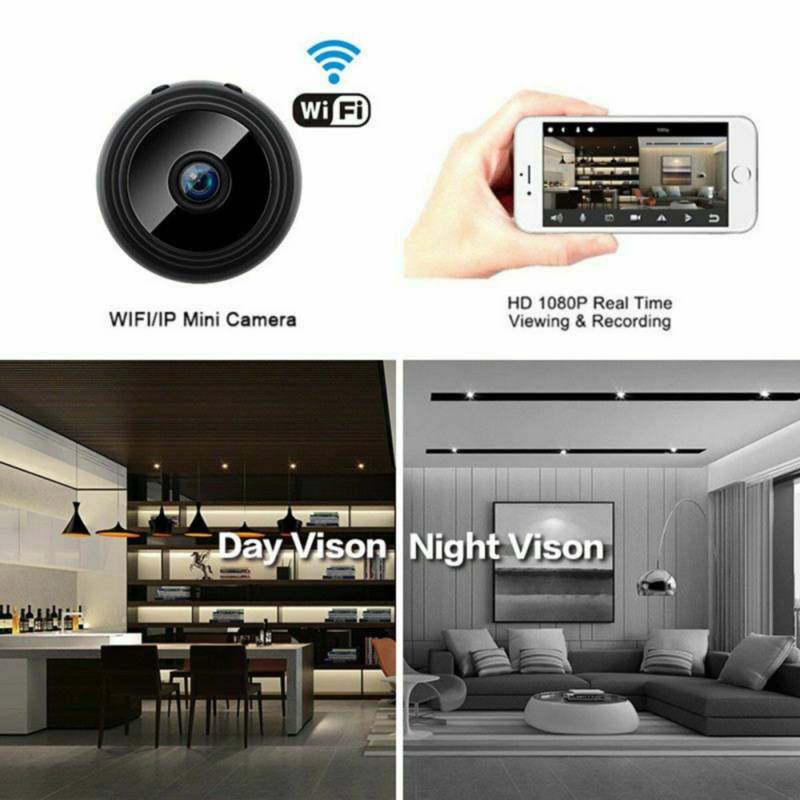 Mini Cámara Espía Wifi Full HD 1080P 2mp 3 Cm Inalámbrica Visión