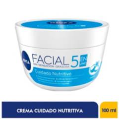 NIVEA - Crema Facial Nivea Cuidado Nutritivo 5 En 1 X 100ml