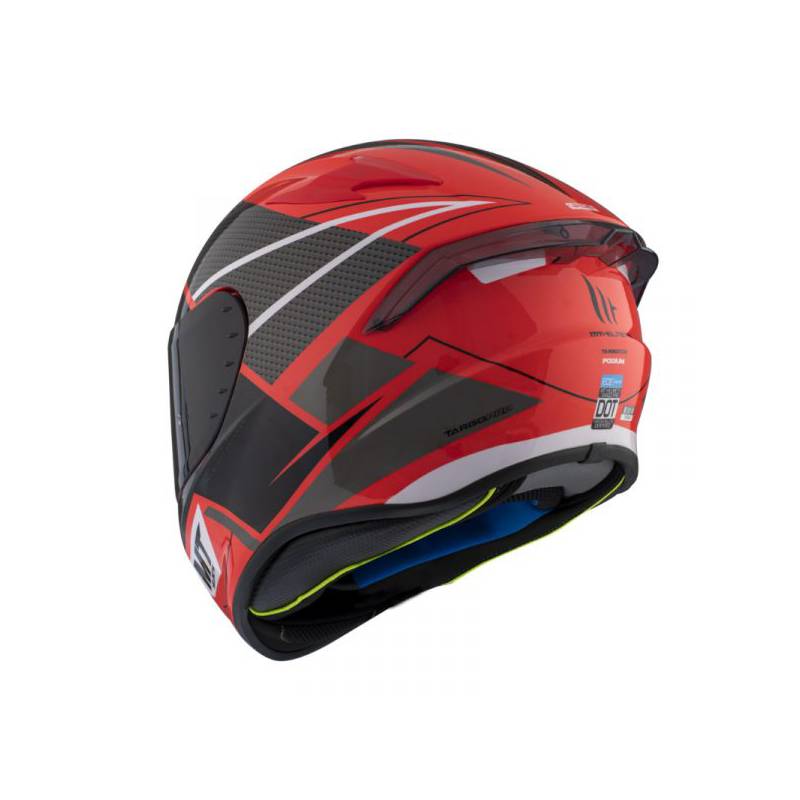 MT casco moto integral Targo Bee b5 rojo