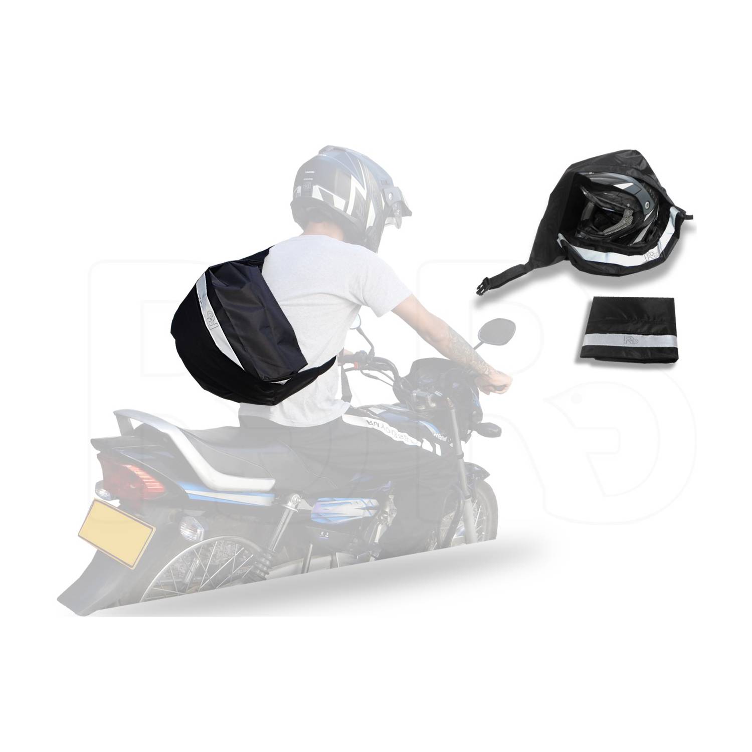 Bolso Transporte Casco Mochila Moto Impermeable Reflectivo LAVEF