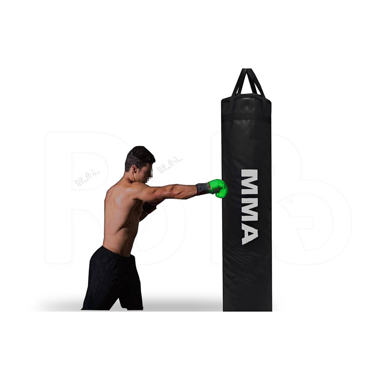 Saco Boxeo Profesional Relleno Tula MMA 100 Cm + Gancho y Mosqueton