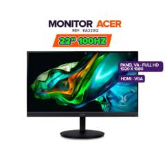 ACER - MONITOR ACER LED 21.5" EA220Q - 4MMS -100HZ  / FHD