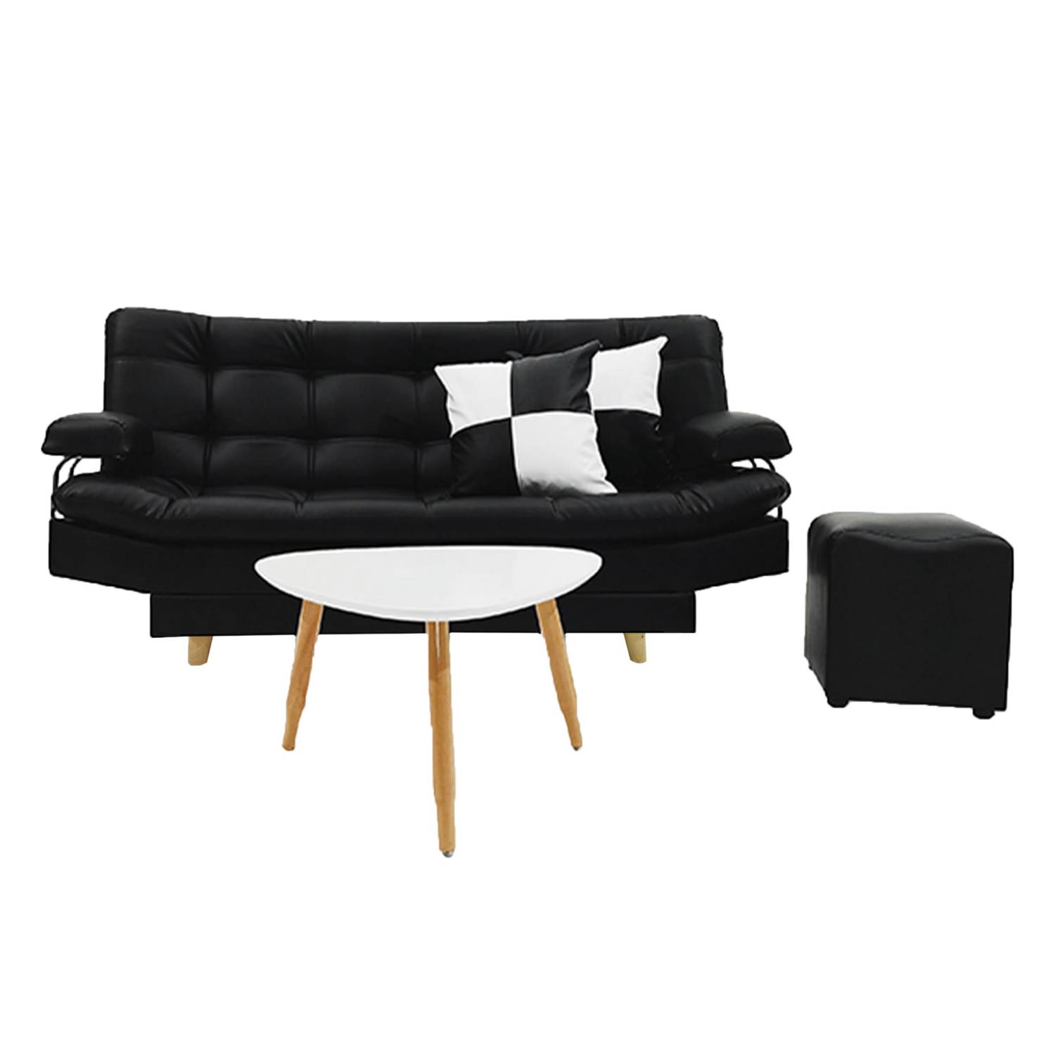 Cojín sofá 50x30 cm negro Temis