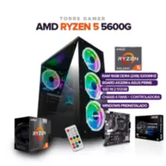 POWER GROUP - TORRE GAMER RYZEN 5 5600G/ 16GB RAM /512 M,2 SSD/ BOARD A520M