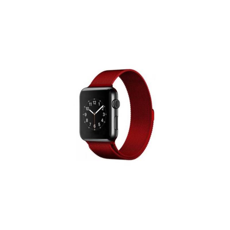 Pulso para AppIe watch met lico milanese 42 44 mm rojo GENERICO